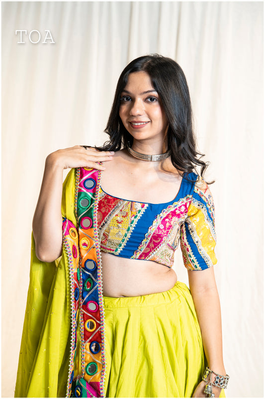 Mosaic Multi Top - Blue