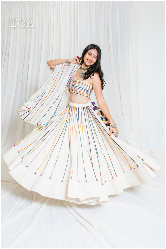 Shades of Threads - Show Stopper Dori Outfit - Off White