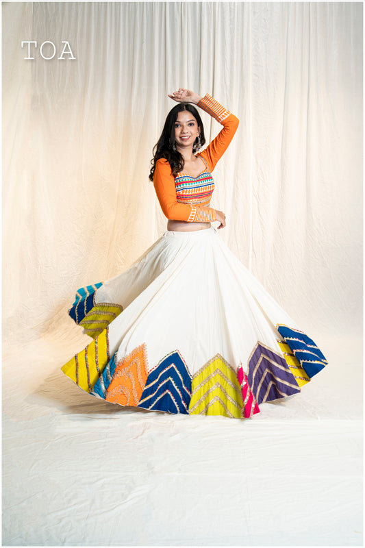 Pentacolor Parade - Off white Skirt Only