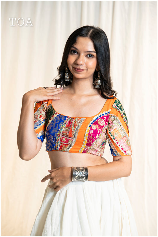 Mosaic Multi Top - Orange