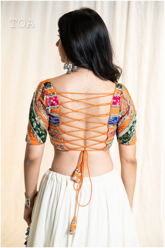 Mosaic Multi Top - Orange