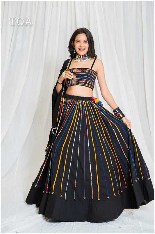 Shades of Threads - Show Stopper Dori Skirt - Black