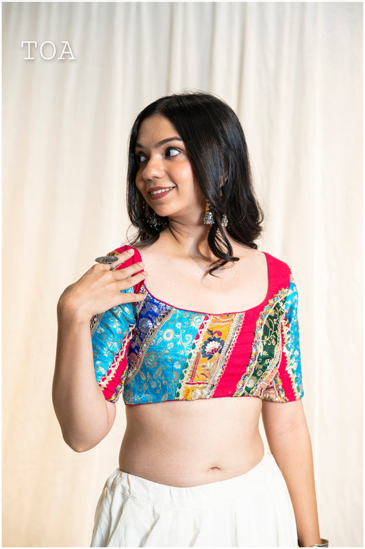Mosaic Multi Top - Pink