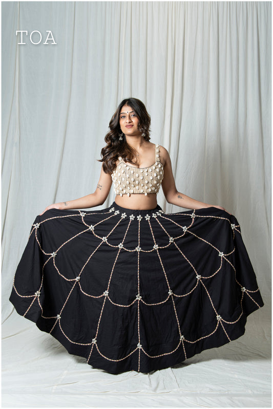 Kodi Jaal Skirt Only - Black