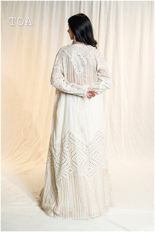 Indo-Western Set with Corset Top