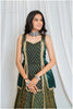 Shades Of Ajrakh - Mashru Handblock Top Green - SL