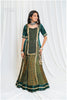 Shades Of Ajrakh - Mashru Handblock Top Green - EL