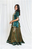 Shades Of Ajrakh - Mashru Handblock EL Outfit - Green