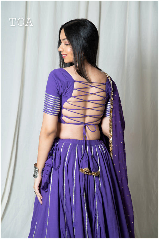 Gold Gleam Purple Top