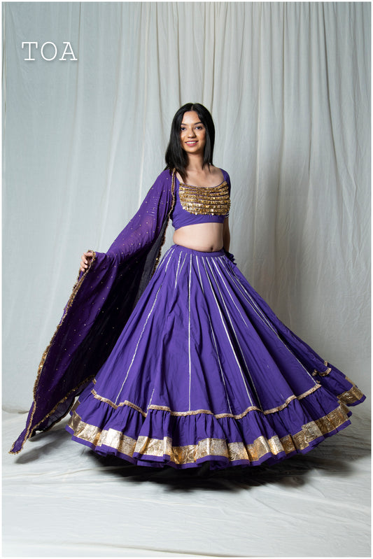 Royal Golden Purple Lampi Set