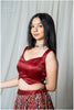 Premium Design Gaji Blouse (Maroon - SL)