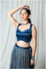 Premium Design Gaji Blouse (Indigo Blue - SL)