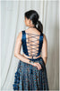 Premium Design Gaji Blouse (Indigo Blue - SL)