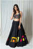 Symbolic Black Patch Skirt & Mirror Top