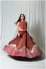 Ajrakh Grace Skirt & Top - Maroon
