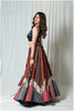 Ajrakh Grace Skirt & Top - Red & Black