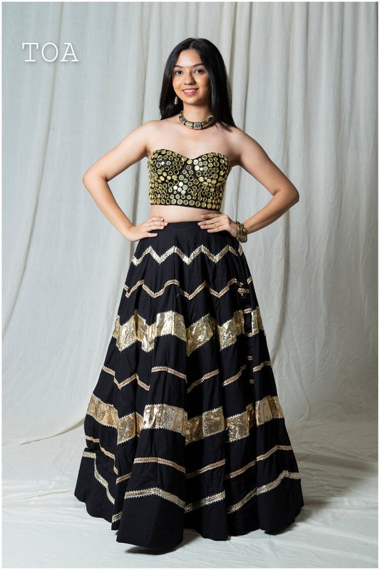 Zarika – The Royal Lampi Twirl  Skirt Only - Black