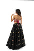 Black Alternate Kallis Resham Sequins 10+ Mtrs Flare  Skirt