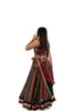 Our Best Seller Pure Handblock Gamthi Skirts sets Black&Red Shade