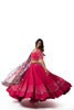 Hot Pink Horizontal Tui Skirt 15 Meters Flare