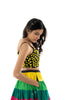 PoP Up Real Mirror Hand Work Blouse yellow black