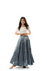 Indigo Green Gajji Mirror Skirt 24 Kalli