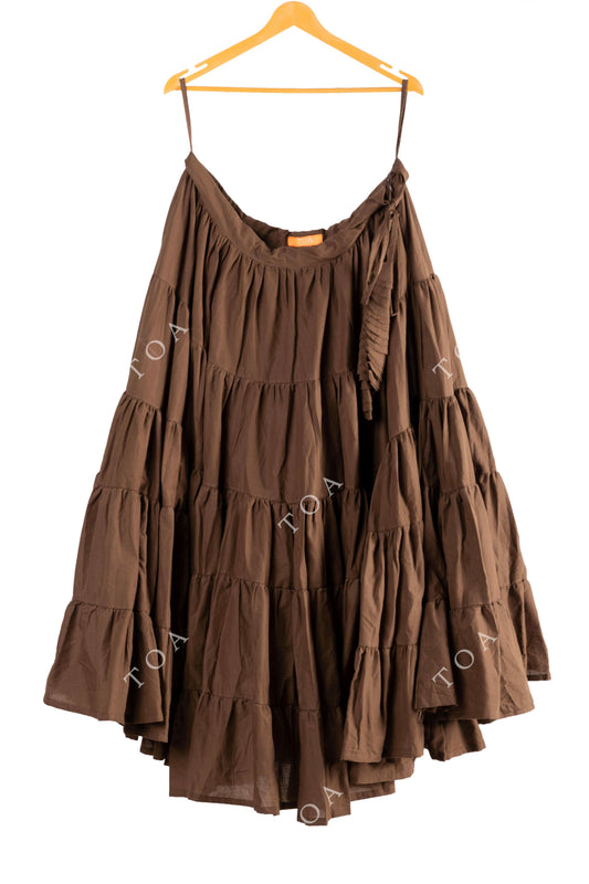 Coffe Brown Tire Skirts 18 mtrs flare