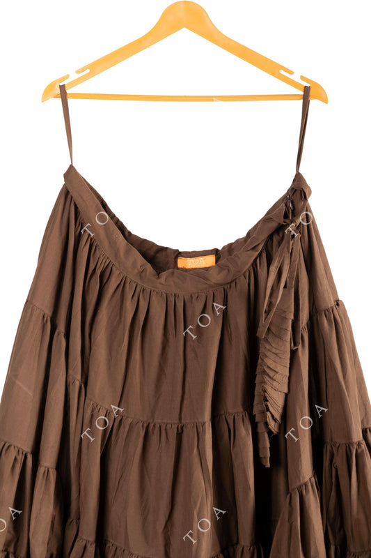 Coffe Brown Tire Skirts 18 mtrs flare