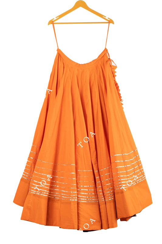 Orange Horizontal Tui Skirt 15 Meters Flare