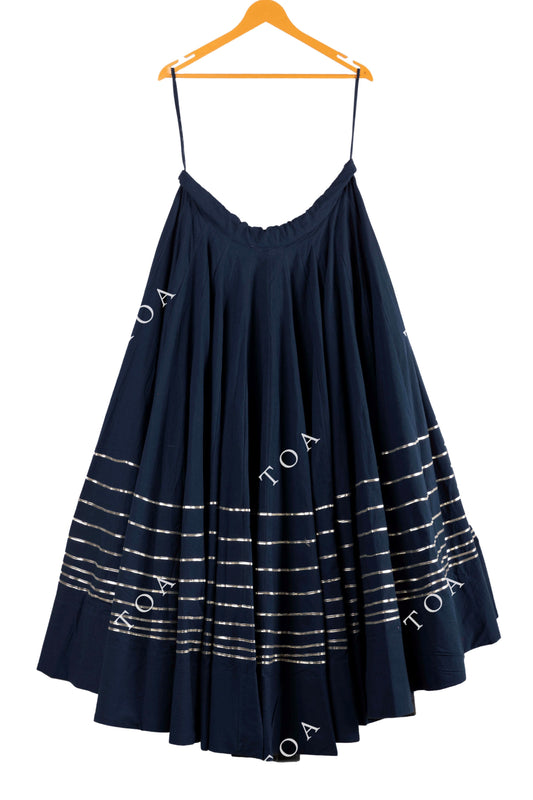 Indigo Blue Horizontal Tui Skirt 15 Meters Flare