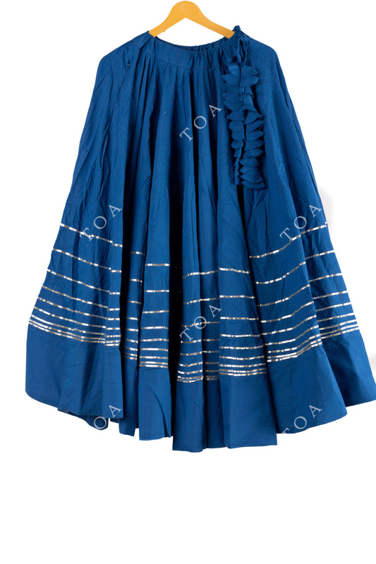 Royal Blue Horizontal Tui Skirt 15 Meters Flare