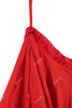 Red Mirror Work Border Skirt 9+ Mtrs Flare