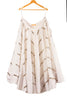 Cream White Alternate Kallis Mirror 10+ Mtrs Flare Skirt