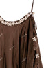 Coffe Brown Shells Flower Belt 10 Mtrs Flare