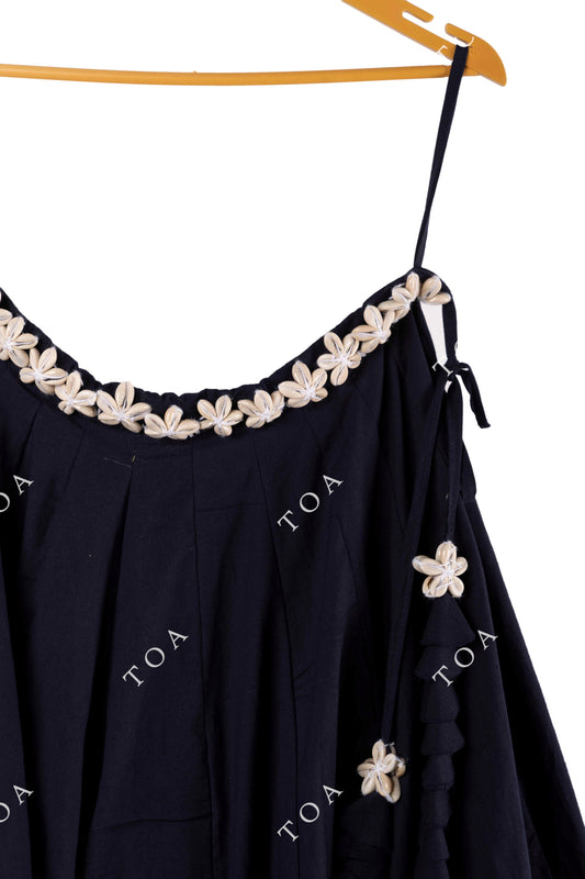 Black Shells Flower Belt 10 Mtrs Flare