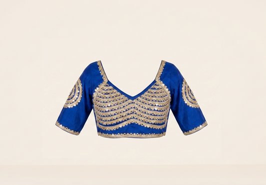 Zariya Silk EL Top - Royal Blue