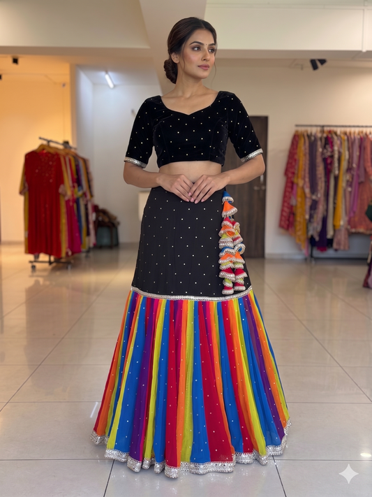 Sequins Sitara - Mermaid Style Skirt
