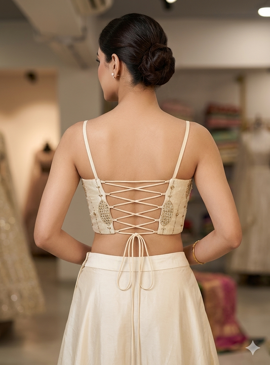 Tissue Kanjivaram Top 2.0