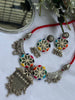 Multi - Mirror Oxidized Necklace - JJ