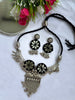 Black - Mirror Oxidized Necklace - JJ