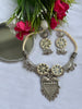 Cream White - Mirror Oxidized Necklace - JJ
