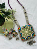 Multi - Mirror Oxidized Necklace - JJ