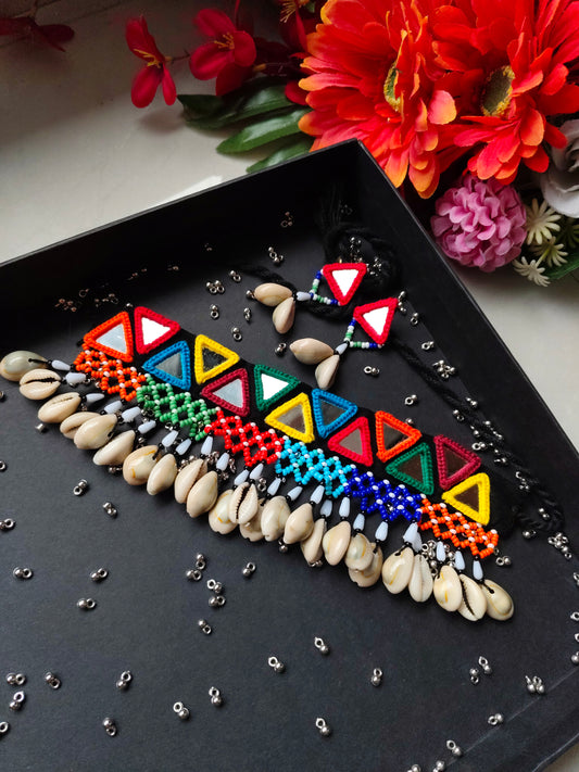 Choker Mirror Necklace Multi - JVD