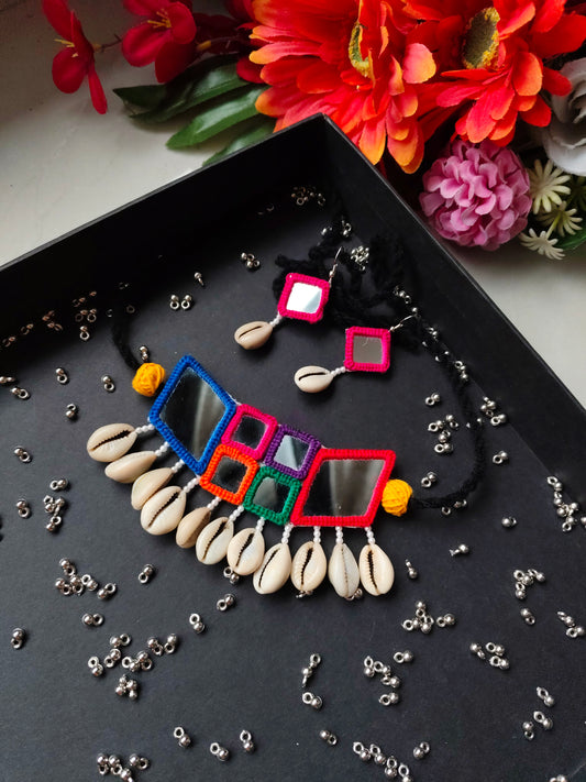 Choker Multi Mirror Necklace - JVD
