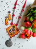 Patola Necklace (Red) - JVD