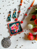 Patola Necklace (Orange) - JVD