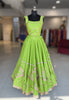 Parrot Green Silk Shine Outfit