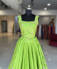 Parrot Green Silk Shine Outfit