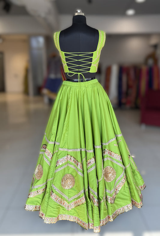 Silk Shine Skirt Only - POP TI Green