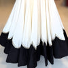 Scallope Skirt Only - Off-White & Black